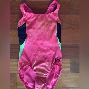 GK Pink and Black Gymnastics Leotard